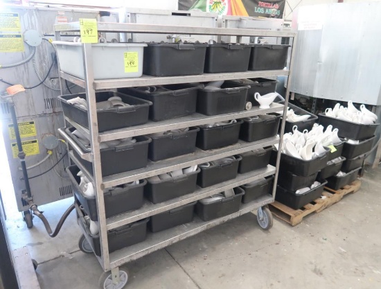 stainless shelving cart