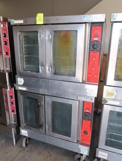 Vulcan double-stacked convection ovens, missing handles