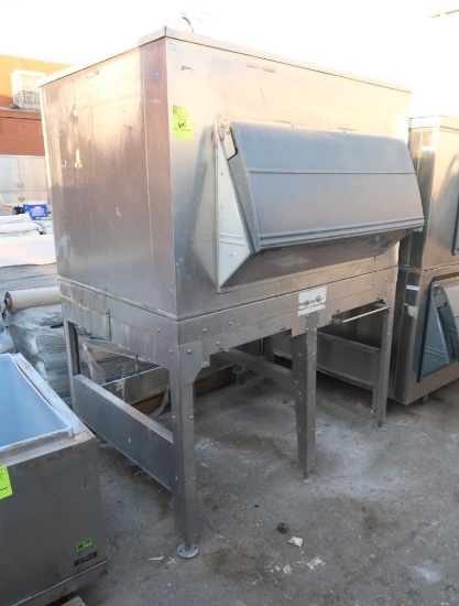 Follett ice storage bin, on stand