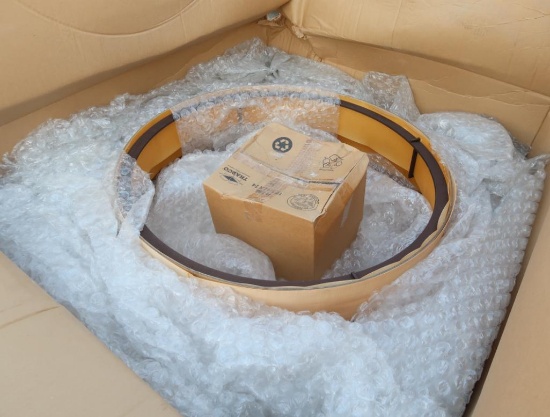 light fixture in box & assorted glass globes for lights