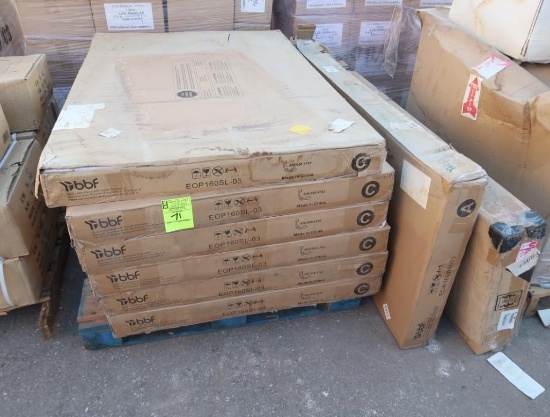 pallet of divider panels w/ corner connections
