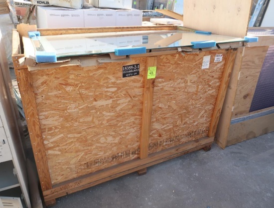 wall mirror panels, qty 15, in crate