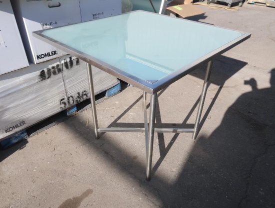 glass-top tables