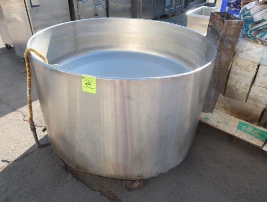 heated stainless bowl