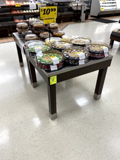 BAKERY WOOD DISPLAY TABLES