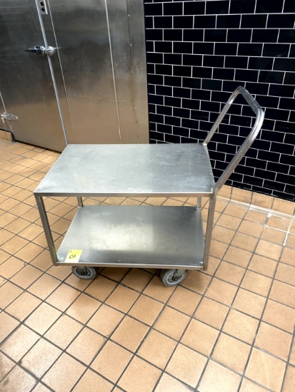TWO TIER STAINLESS CART