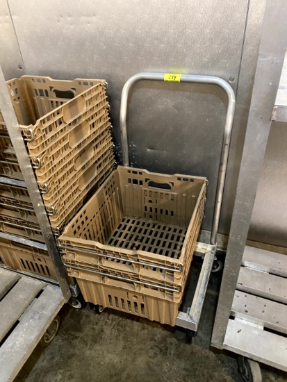 CARTS WITH PRODUCE CRATES