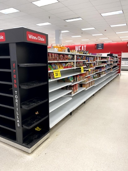 42FT RUN OF MADIX SHELVING