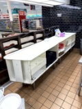 WHITE CABINET WORKSTATION