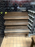 3 TIER WOOD SLANTED DISPLAY