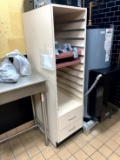 WOOD STORAGE CABINET