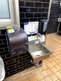 HAND SINK W/ PAPER TOWEL AND SOAP DISPENSER