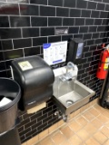 HAND SINK W/ PAPER TOWEL AND SOAP DISPENSER