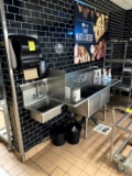 TWO COMPARTMENT STAINLESS SINK