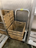 CARTS WITH PRODUCE CRATES