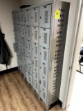 36 DOOR GROUP OF EMPLOYEE LOCKERS