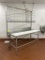 69IN POLYTOP TABLE W/ OVERSHELF