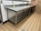 AMTEKCO 12FT STAINLESS STEEL TABLE W/ BACKSPLASH