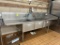 STAINLESS STEEL 3 COMPARTMENT SINK W/ SPRAYER