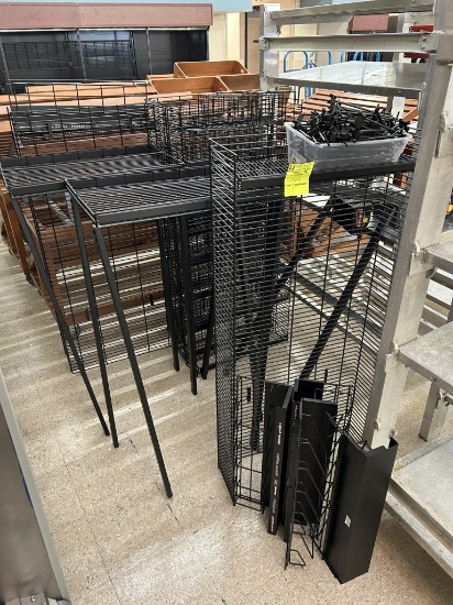 GROUP OF WIRE MERCHANDISING PARTS