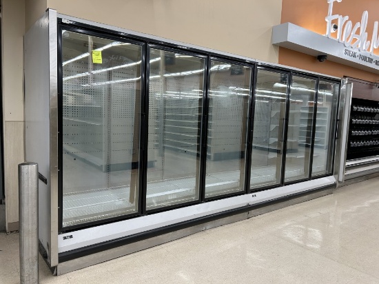 6 DOOR RUN OF 2000 HUSSMANN LOW TEMP REACH-IN CASES