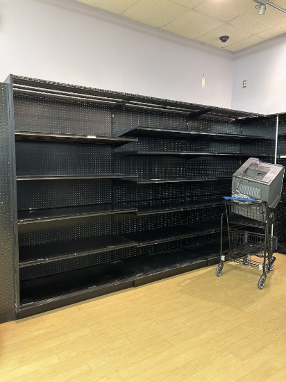 12FT OF LOZIER WALL SHELVING