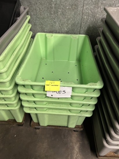 PLASTIC TUBS W/ DOLLEY