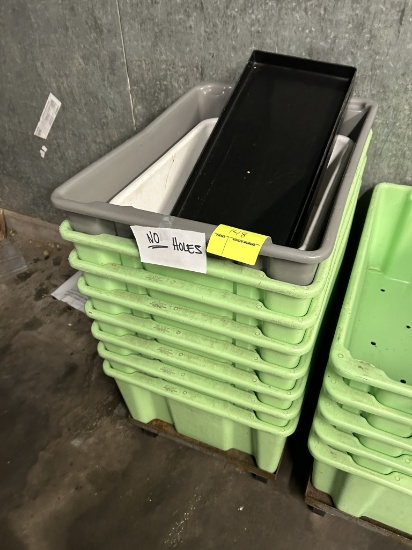 PLASTIC TUBS W/ DOLLEY