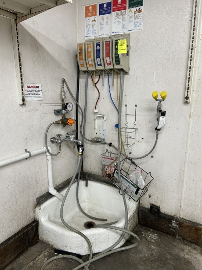 SANITIZER DISPENSERS W/ MOP BASIN