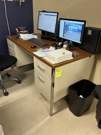 5FT METAL FRAMED DESK