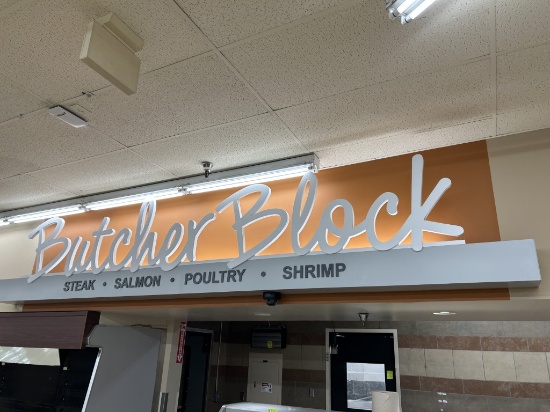 BUTCHER BLOCK SIGN
