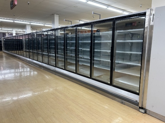 25 DOOR RUN OF 2000 HUSSMANN LOW TEMP REACH-IN CASES