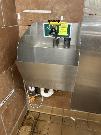 STAINLESS HAND SINK W/ EYEWASH