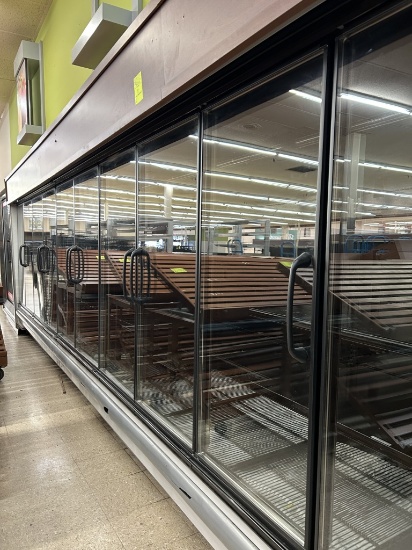 20FT RUN OF 1999 HUSSMANN MULTIDECK CASES W/ MED TEMP DOORS