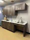 MILLWORK SINK TABLE AND CABINETRY IN BREAK ROOM