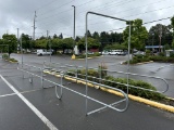 DOUBLE WIDE CART CORRALS W/ SHARED MIDDLE RAIL