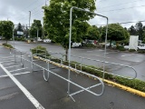 DOUBLE WIDE CART CORRALS W/ SHARED MIDDLE RAIL