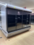 2000 HUSSMANN 8FT MULTIDECK CASE W/ MED TEMP DOORS