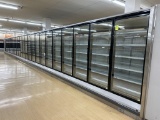 25 DOOR RUN OF 2000 HUSSMANN LOW TEMP REACH-IN CASES