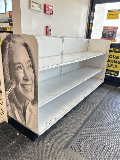 8FT OF MADIX WALL SHELVING