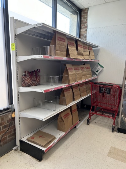 8FT OF MADIX WALL SHELVING