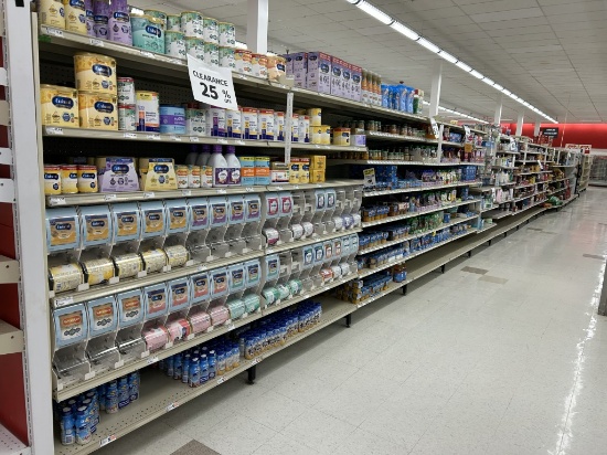 96FT OF MADIX GONDOLA SHELVING