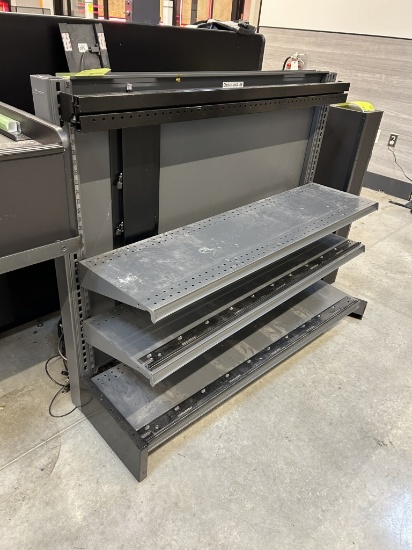 LOZIER 4FT CHECK LANE SHELVING UNITS