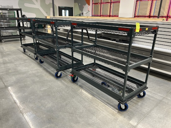3-TIER METAL STOCKING CARTS