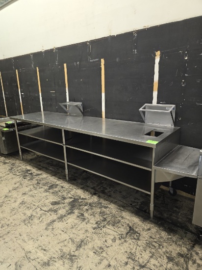 MARSHALL AIR SYSTEMS STAINLESS STEEL WARMING PREP TABLE