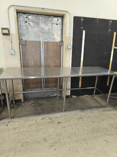 8' STAINLESS STEEL TABLE