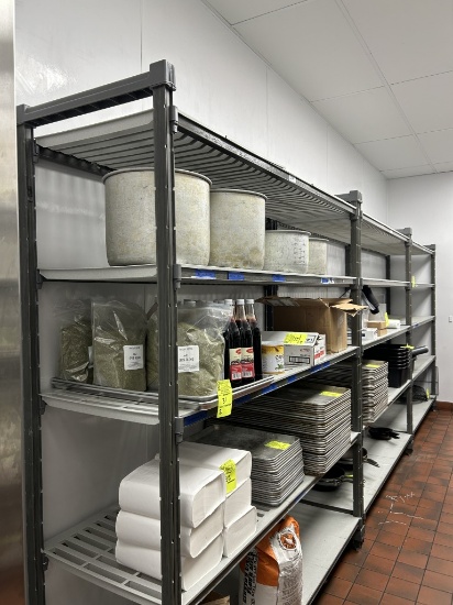 6FT CAMBRO PLASTIC SHELVING UNITS