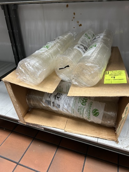 GROUP OF GREENWARE ECO RAMEKIN LIDS