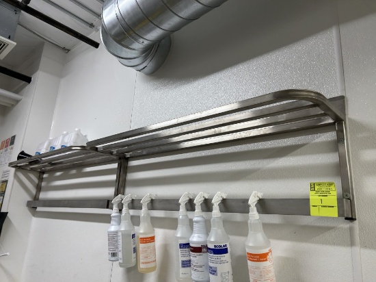 48IN X 12IN STAINLESS STEEL WALL SHELVES