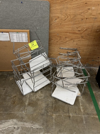 GROUP OF CHECKSTAND BAG STANDS